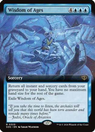 Wisdom of Ages (Extended Art) (SOS-323) - rare - Foil