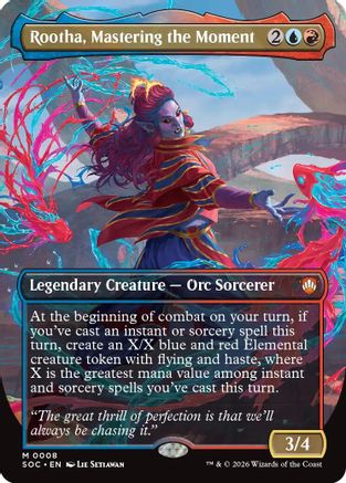 Rootha, Mastering the Moment (Borderless) (SOC-008) - mythic
