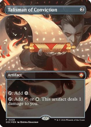 Talisman of Conviction (Borderless) (SOC-428) - promo - Foil
