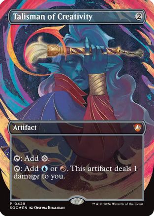 Talisman of Creativity (Borderless) (SOC-429) - promo - Foil