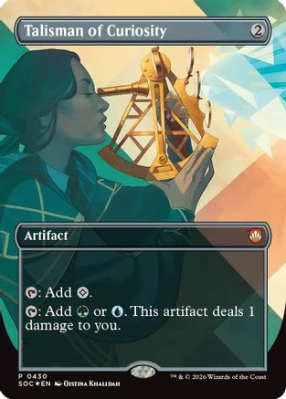 Talisman of Curiosity (Borderless) (SOC-430) - promo - Foil