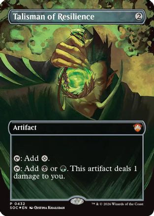 Talisman of Resilience (Borderless) (SOC-432) - promo - Foil