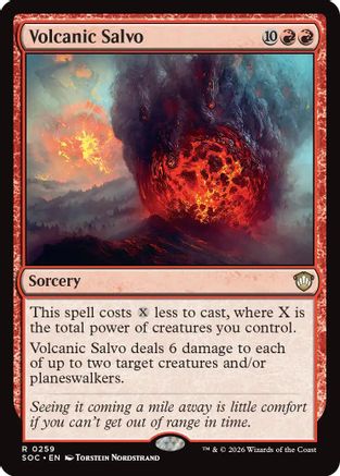 Volcanic Salvo (SOC-259) - rare