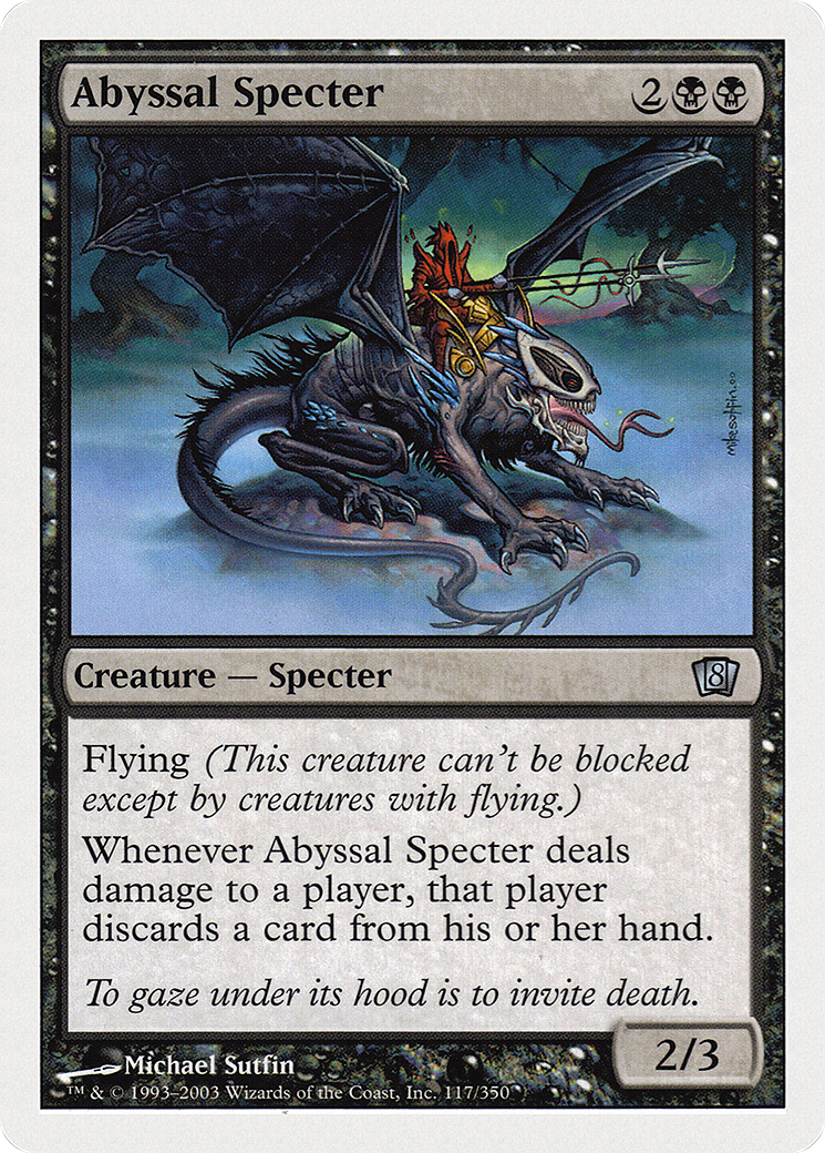 Abyssal Specter (8ED-117) - uncommon
