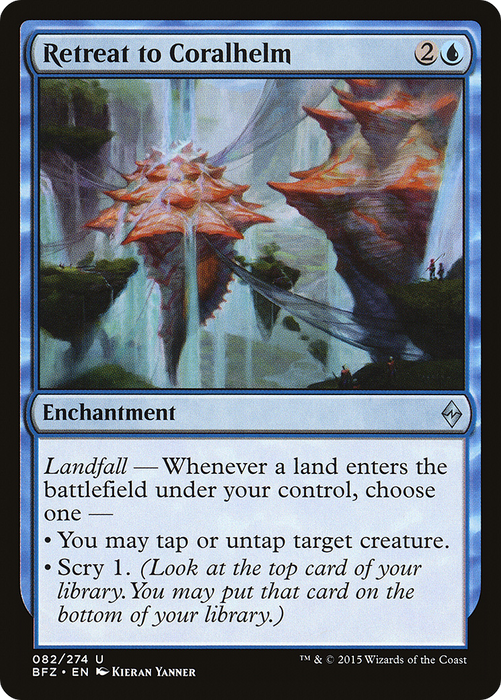 Retreat to Coralhelm (BFZ-082) - uncommon - Foil