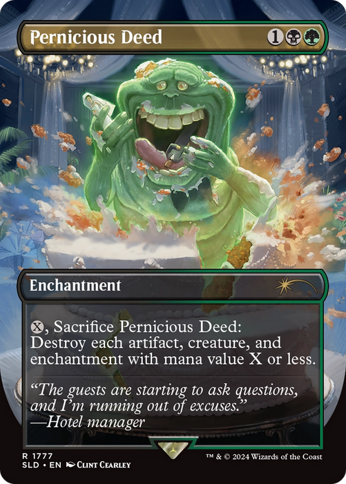 Pernicious Deed (SLD-1777) - rare (Borderless) - Foil