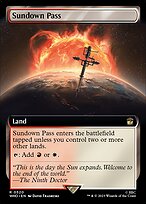 Sundown Pass (WHO-520) - rare: (Extended Art) - Foil