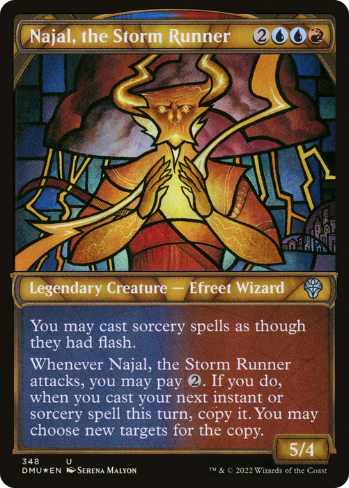 Najal, the Storm Runner (DMU-348) - uncommon: (Showcase) - Foil