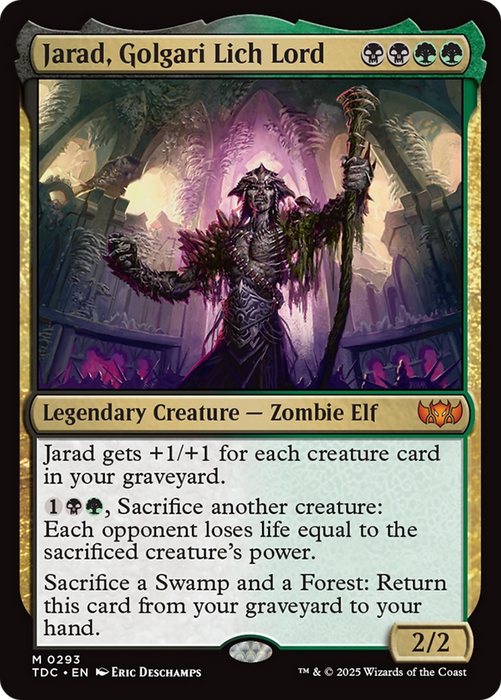 Jarad, Golgari Lich Lord (TDC-293) - mythic