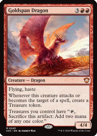 Goldspan Dragon (SOC-245) - mythic