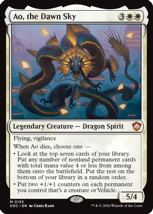 Ao, the Dawn Sky (SOC-135) - mythic