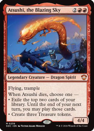 Atsushi, the Blazing Sky (SOC-236) - mythic