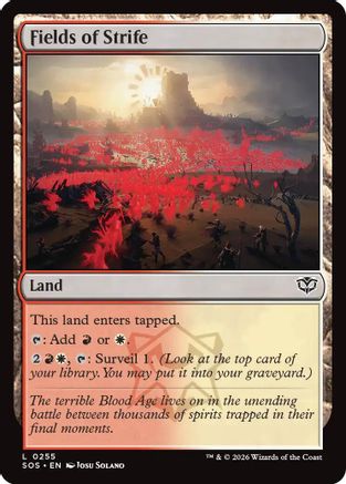 Fields of Strife (SOS-255) - land - Foil