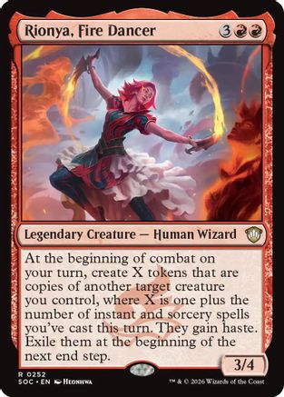 Rionya, Fire Dancer (SOC-252) - rare