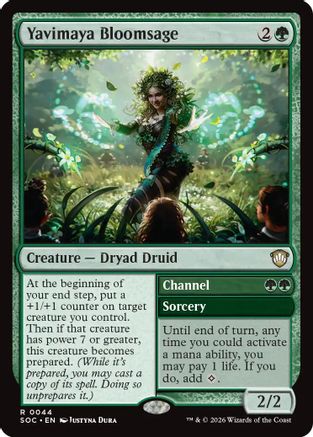 Yavimaya Bloomsage (SOC-044) - rare