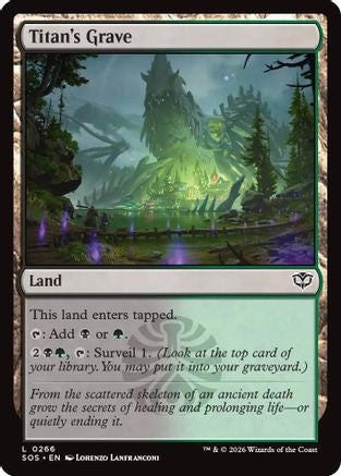 Titan's Grave (SOS-266) - land - Foil