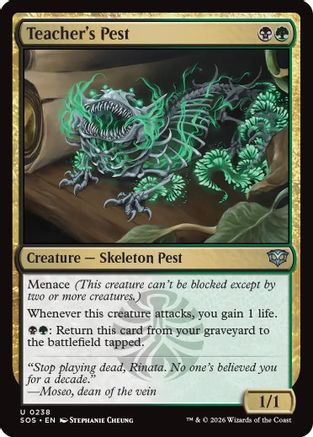 Teacher's Pest (SOS-238) - uncommon - Foil