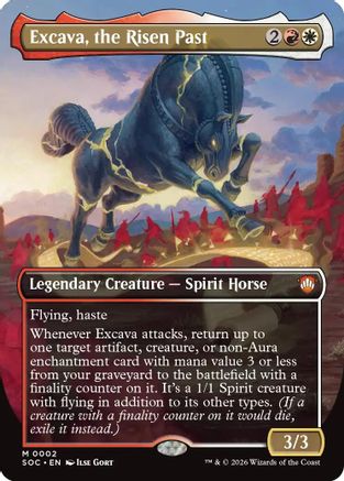 Excava, the Risen Past (Borderless) (SOC-002) - mythic