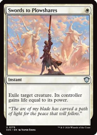 Swords to Plowshares (SOC-179) - uncommon