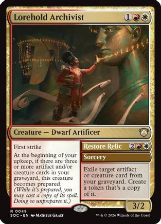 Lorehold Archivist (SOC-049) - rare