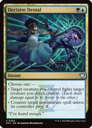 Decisive Denial (SOC-304) - uncommon