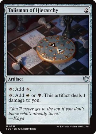 Talisman of Hierarchy (SOC-358) - uncommon