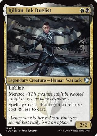 Killian, Ink Duelist (SOC-317) - uncommon