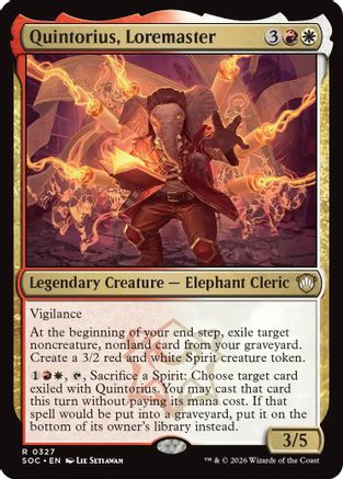 Quintorius, Loremaster (SOC-327) - rare