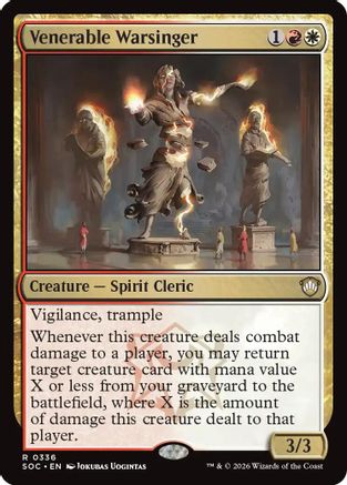 Venerable Warsinger (SOC-336) - rare