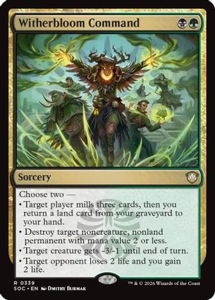 Witherbloom Command (SOC-339) - rare