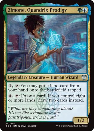Zimone, Quandrix Prodigy (SOC-341) - uncommon