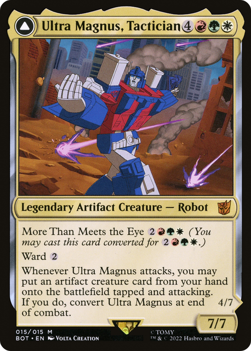 Ultra Magnus, Tactician // Ultra Magnus, Armored Carrier (BOT-015) - mythic: (convertdfc)