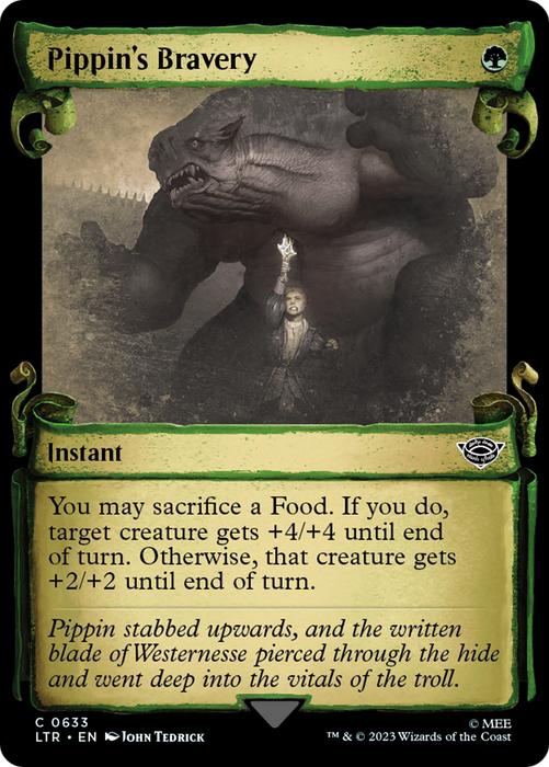 Pippin's Bravery (LTR-633) - common: (Showcase) - Foil
