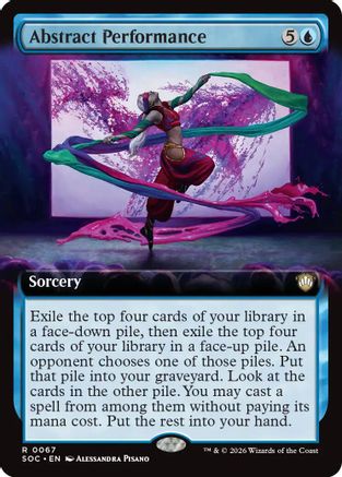 Abstract Performance (Extended Art) (SOC-067) - rare