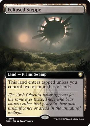 Eclipsed Steppe (Extended Art) (SOC-101) - rare