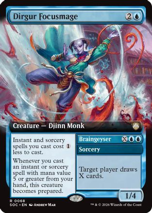 Dirgur Focusmage (Extended Art) (SOC-068) - rare