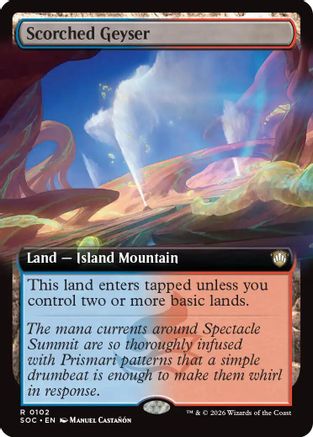 Scorched Geyser (Extended Art) (SOC-102) - rare