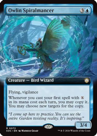 Owlin Spiralmancer (Extended Art) (SOC-072) - rare