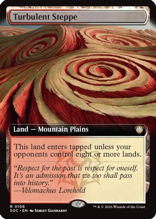 Turbulent Steppe (Extended Art) (SOC-106) - rare