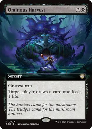 Ominous Harvest (Extended Art) (SOC-077) - rare