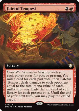 Fateful Tempest (Extended Art) (SOC-079) - rare
