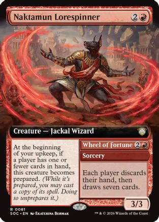 Naktamun Lorespinner (Extended Art) (SOC-081) - rare