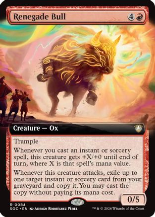 Renegade Bull (Extended Art) (SOC-084) - rare