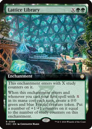 Lattice Library (Extended Art) (SOC-088) - rare