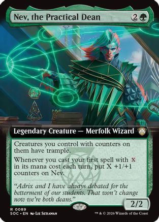 Nev, the Practical Dean (Extended Art) (SOC-089) - rare