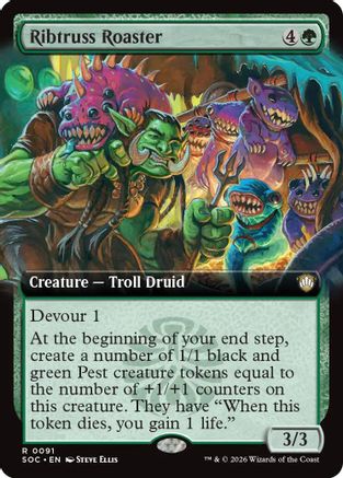 Ribtruss Roaster (Extended Art) (SOC-091) - rare
