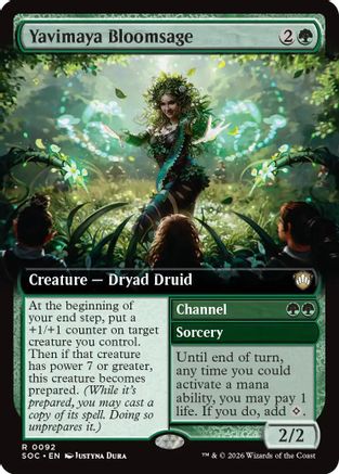 Yavimaya Bloomsage (Extended Art) (SOC-092) - rare