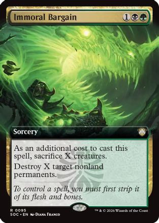 Immoral Bargain (Extended Art) (SOC-095) - rare