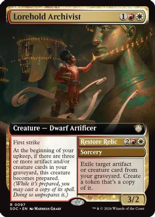 Lorehold Archivist (Extended Art) (SOC-097) - rare
