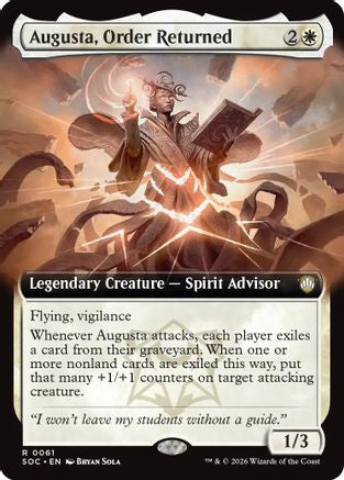 Augusta, Order Returned (Extended Art) (SOC-061) - rare